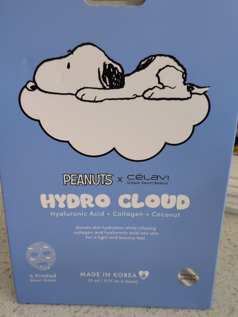 PEANUTS Hydro Cloud Sheet Mask Qty 5 –